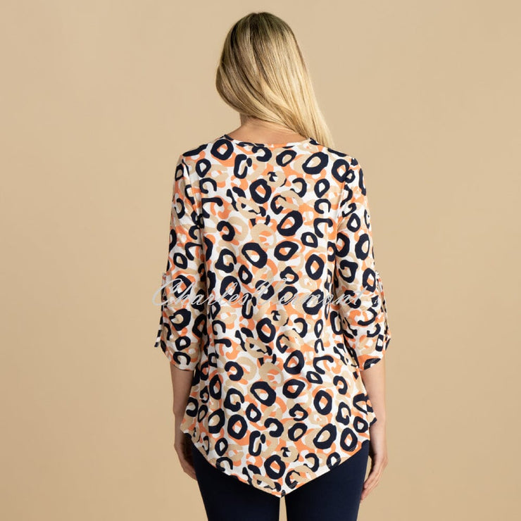 Marble Animal Print Tunic Top - Style 6957-196