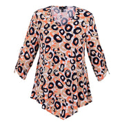 Marble Animal Print Tunic Top - Style 6957-196