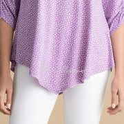 Marble Tunic Top - Style 6958-197 (Lavender / White)