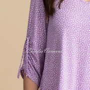 Marble Tunic Top - Style 6958-197 (Lavender / White)