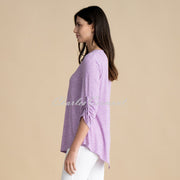 Marble Tunic Top - Style 6958-197 (Lavender / White)