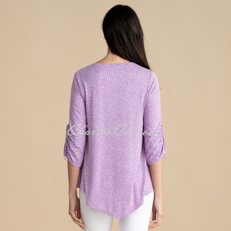 Marble Tunic Top - Style 6958-197 (Lavender / White)