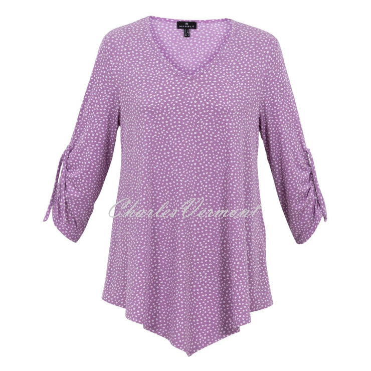 Marble Tunic Top - Style 6958-197 (Lavender / White)