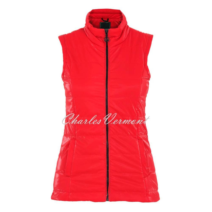 Dolcezza High Gloss Lightly Padded Gilet - Style 73802 (Red)