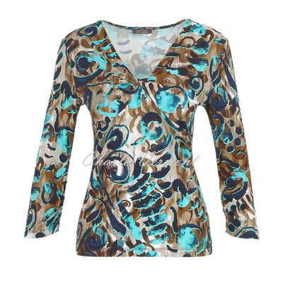 Dolcezza 'Fascination With Colours' V-Neck Top - Style 74100