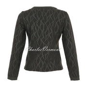 Dolcezza 'Timeless Leather' Collarless Zip Jacket - Style 74126