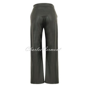 Dolcezza 'Timeless Leather' Wide Leg Trouser - Style 74128