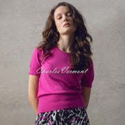 Marble Sweater - Style 7512-222 (Magenta)