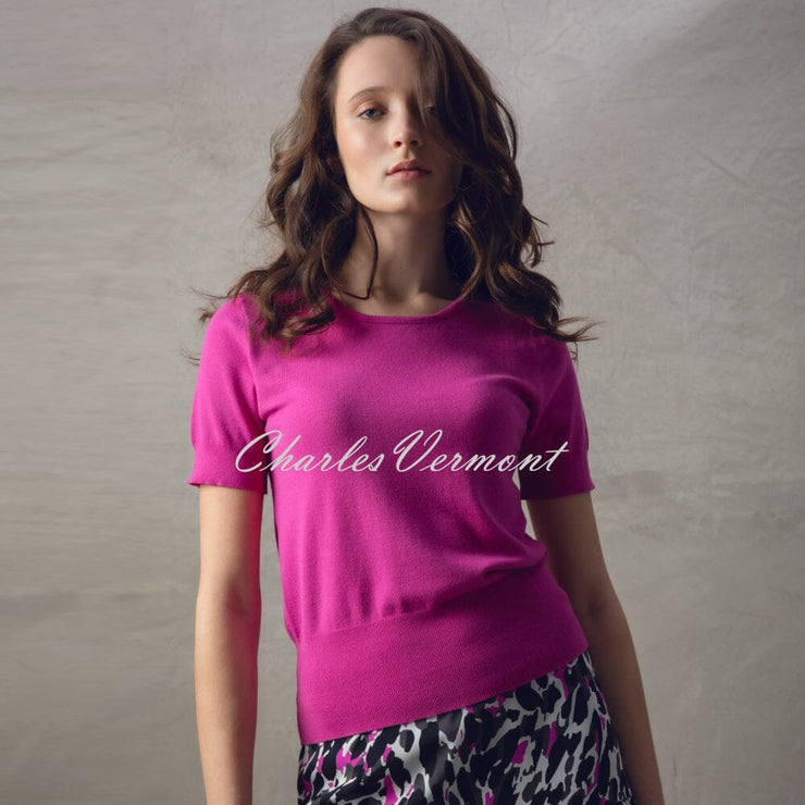 Marble Sweater - Style 7512-222 (Magenta)