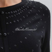 Marble Sequin Sweater - Style 7513-101 (Black)