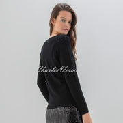 Marble Sequin Sweater - Style 7513-101 (Black)