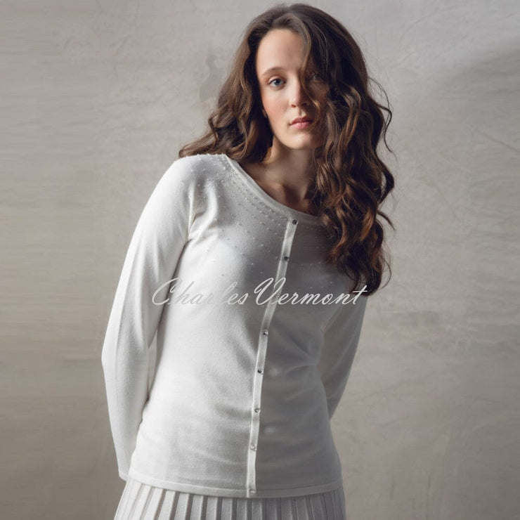 Marble Sequin Sweater - Style 7513-104 (Ivory)