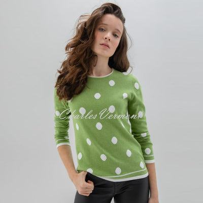 Marble Spot Sweater - Style 7596-221 (Citrus)