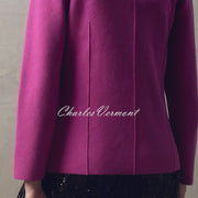 Marble Knit Blazer Jacket - Style 7597-222 (Magenta)