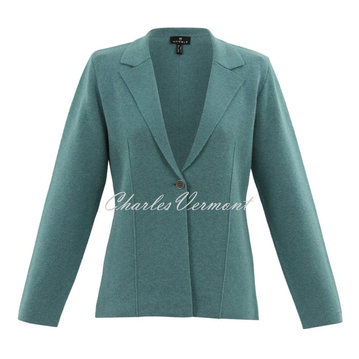 Marble Knit Blazer Jacket - Style 7597-223 (Sea Foam)