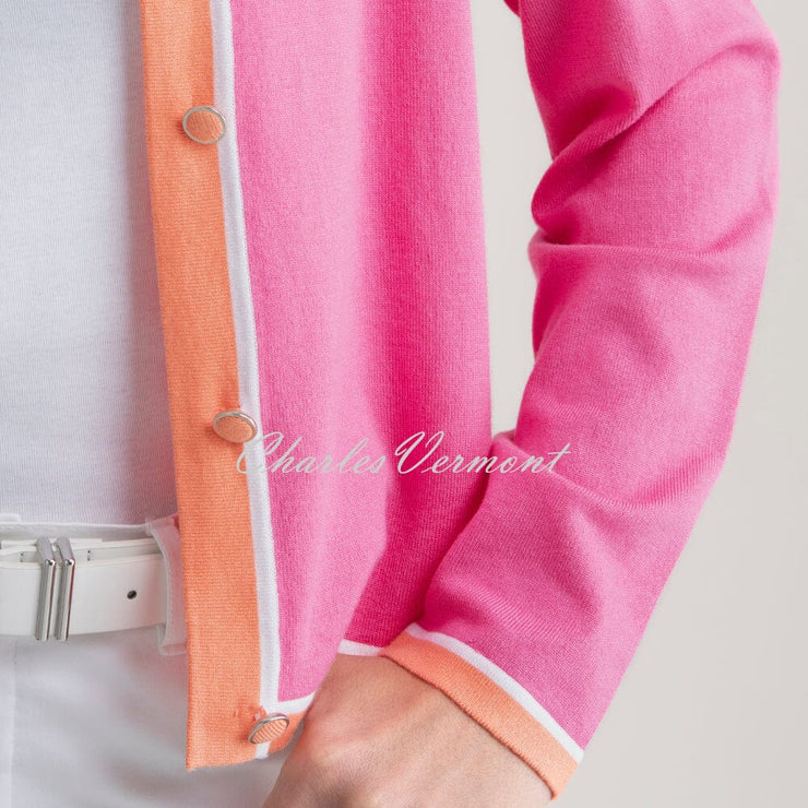 Marble Cardigan - Style 7906-194 (Pink / Orange)