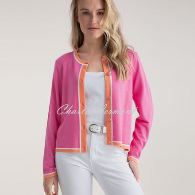 Marble Cardigan - Style 7906-194 (Pink / Orange)