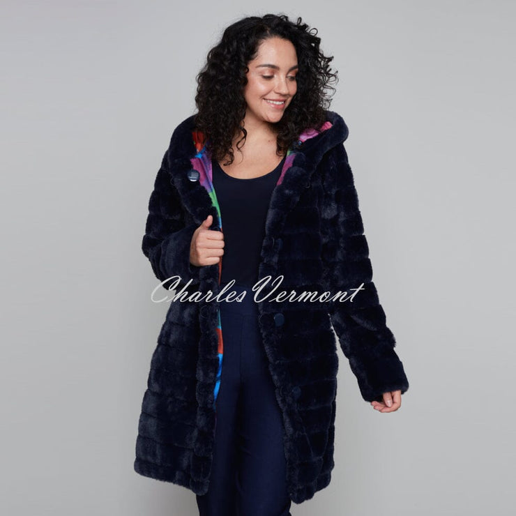 Claire Desjardins 'Tiny Little Dream' Reversible Faux Fur Coat - Style 91722