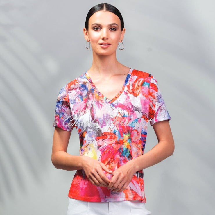 Alison Sheri Floral Print Top - Style A45106