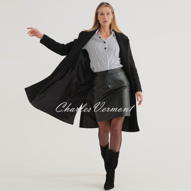 Dolcezza 'Timeless Leather' Faux Leather Skirt - Style 74129