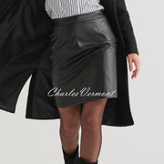 Dolcezza 'Timeless Leather' Faux Leather Skirt - Style 74129