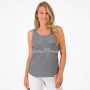 Just White Striped Camisole Top - Style J3000