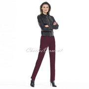 Robell Marie Trouser 51412-5499-560 (Aubergine) – SHORTER LENGTH 29"