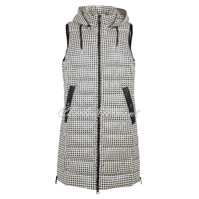 Frandsen Houndstooth Gilet - 517-621-12 (Black / Cream)