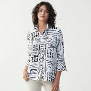 Joseph Ribkoff Abstract Print Blouse – Style 221221 (Vanilla)