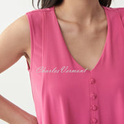 Joseph Ribkoff Layered Top – Style 221357 (Raspberry Sorbet)