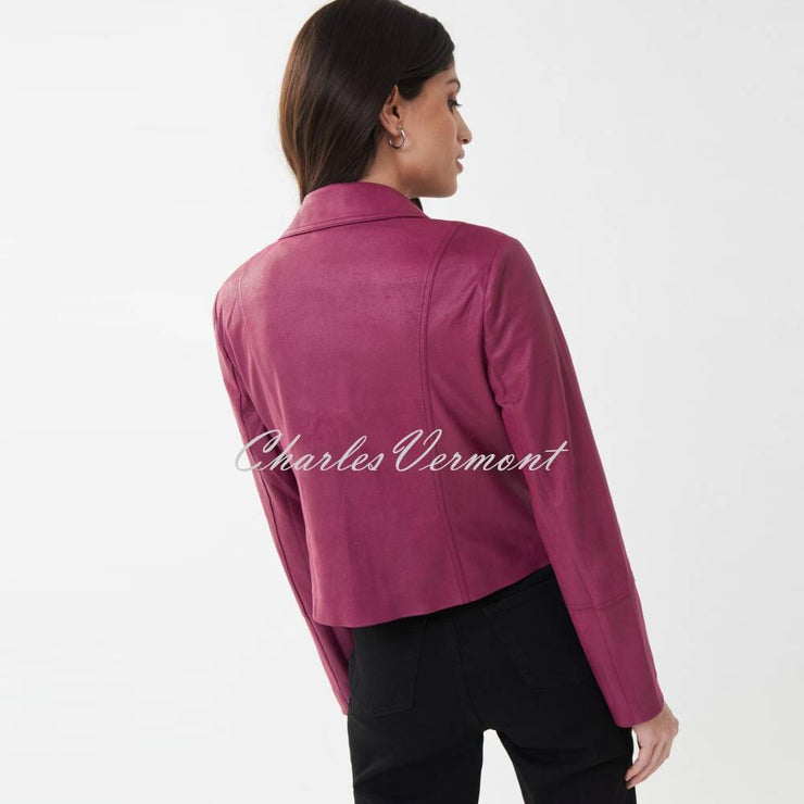 Joseph Ribkoff Biker Jacket - Style 223914 (Vineyard)