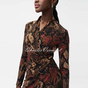 Joseph Ribkoff Snakeskin Dress - Style 224079