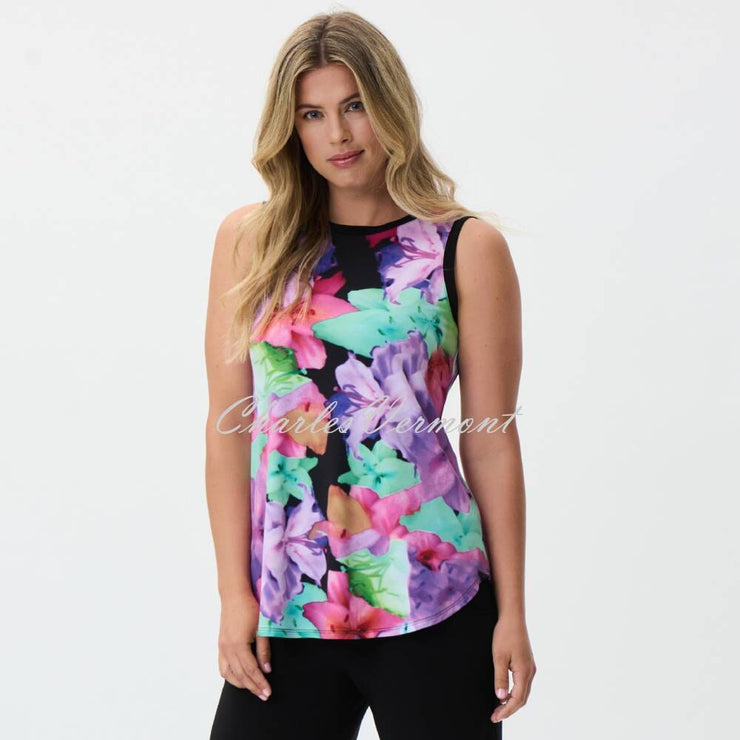 Joseph Ribkoff Reversible Floral Top - Style 231014