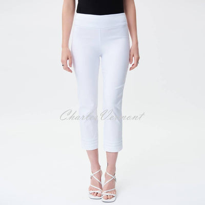 Joseph Ribkoff Cropped Trouser with Ankle Detail - Style 231029 (White)