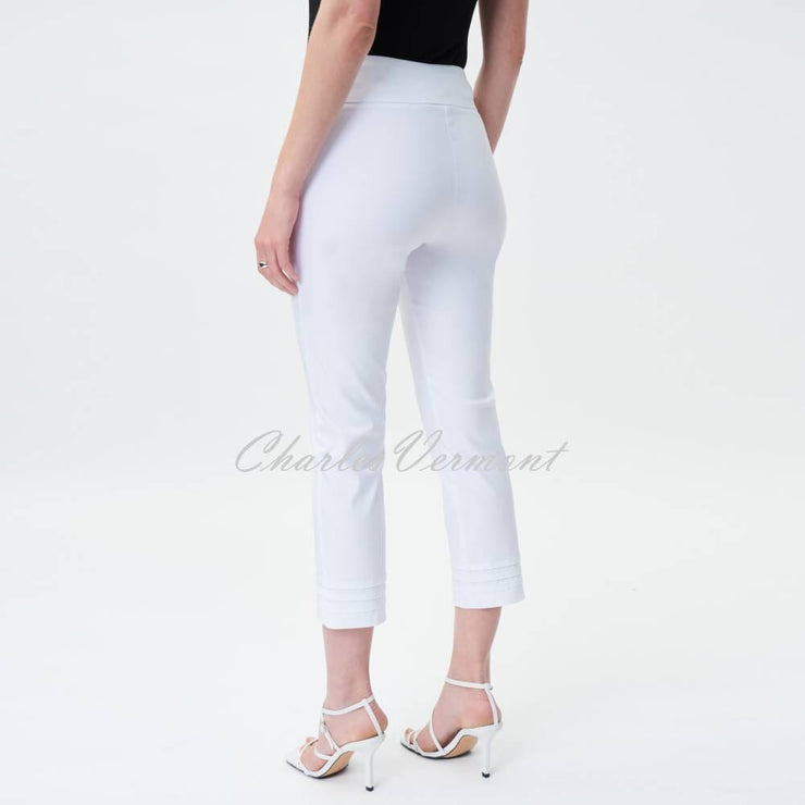 Joseph Ribkoff Cropped Trouser with Ankle Detail - Style 231029 (White)