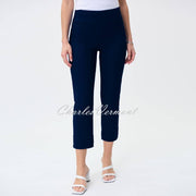 Joseph Ribkoff Cropped Trouser with Ankle Detail - Style 231029 (Midnight Blue)