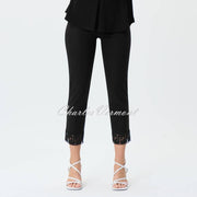 Joseph Ribkoff Lace Ankle Trouser - Style 231154 (Black)