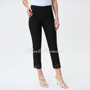 Joseph Ribkoff Lace Ankle Trouser - Style 231154 (Black)