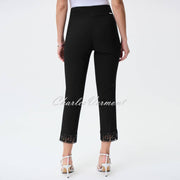 Joseph Ribkoff Lace Ankle Trouser - Style 231154 (Black)