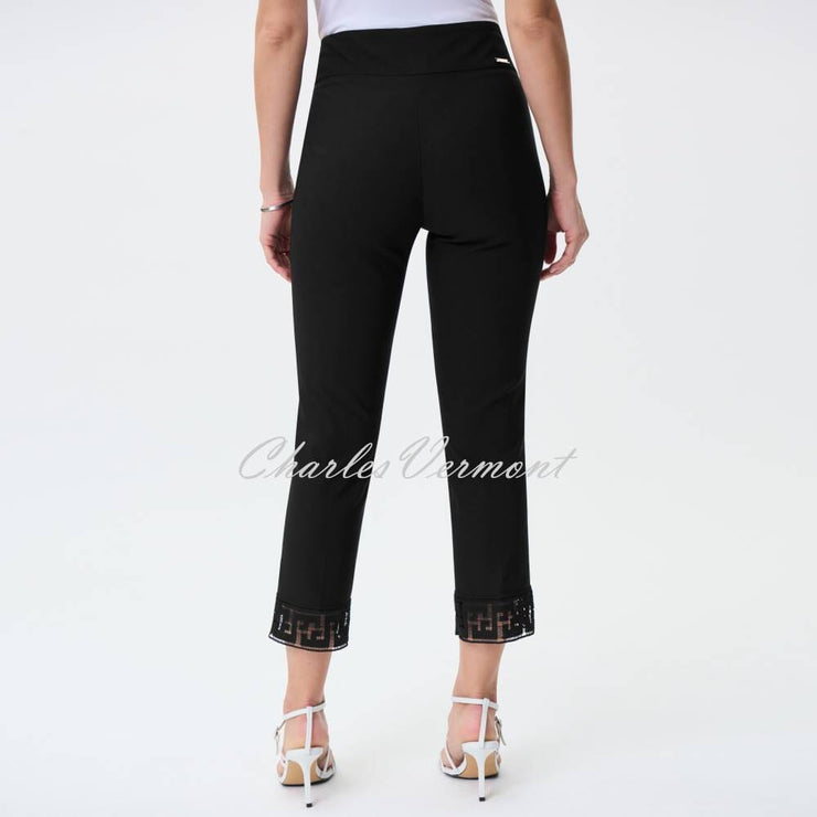 Joseph Ribkoff Lace Ankle Trouser - Style 231154 (Black)