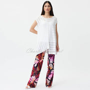 Joseph Ribkoff Printed Palazzo Trouser - Style 232022