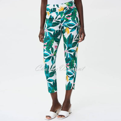 Joseph Ribkoff Cropped Tropical Print Trouser - Style 232259