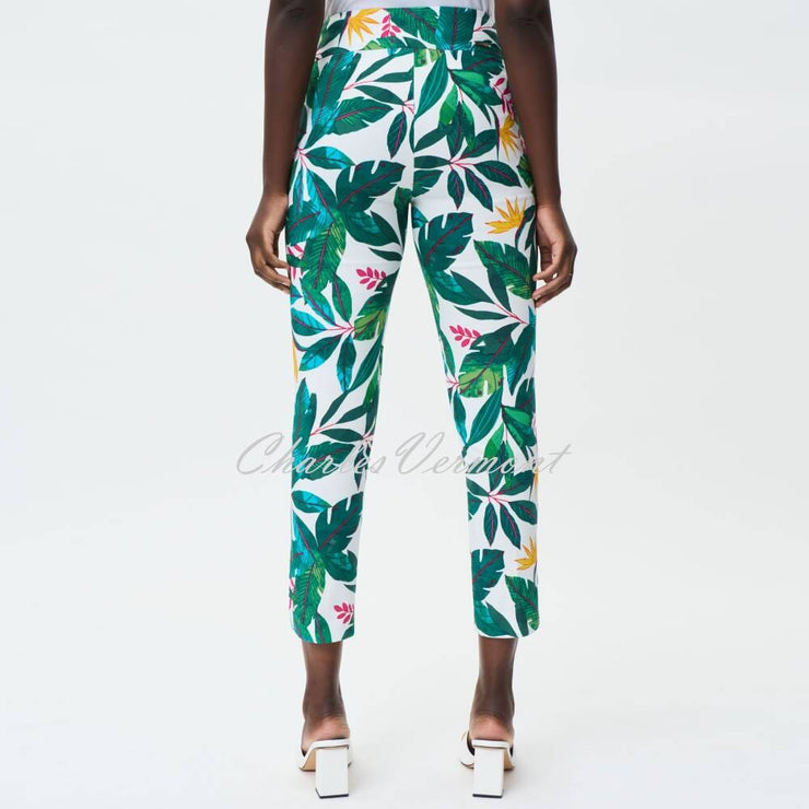 Joseph Ribkoff Cropped Tropical Print Trouser - Style 232259