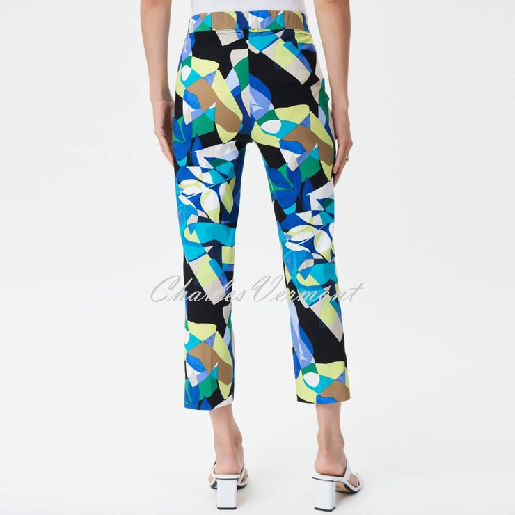 Joseph Ribkoff Cropped Leaf Print Trouser - Style 232260