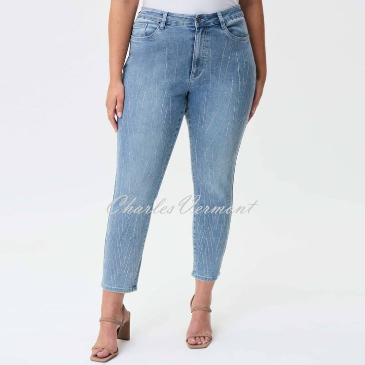 Joseph Ribkoff Rhinestone Embellished Jean - Style 232917