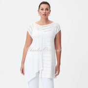 Joseph Ribkoff Asymmetric Two-Piece Tunic Top - Style 232925 (Vanilla)