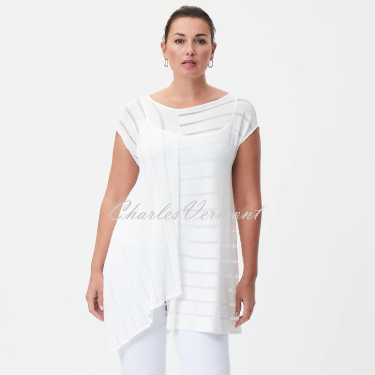 Joseph Ribkoff Asymmetric Two-Piece Tunic Top - Style 232925 (Vanilla)