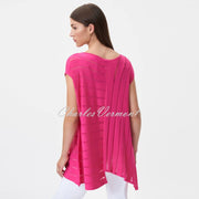 Joseph Ribkoff Asymmetric Two-Piece Tunic Top - Style 232925 (Dazzle Pink)