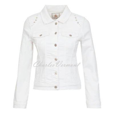 Dolcezza Jacket with Eyelet Detail - Style 23310 (White)