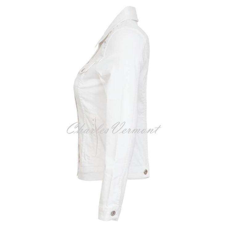 Dolcezza Jacket with Eyelet Detail - Style 23310 (White)